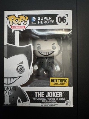 Funko POP! DC Super Heroes: The Joker #06 Black & White (Hot Topic Exclusive)