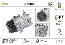 Kompressor Klimaanlage VALEO CORE-FLEX 699306 für ASTRA OPEL X01 CORSA 12V T98