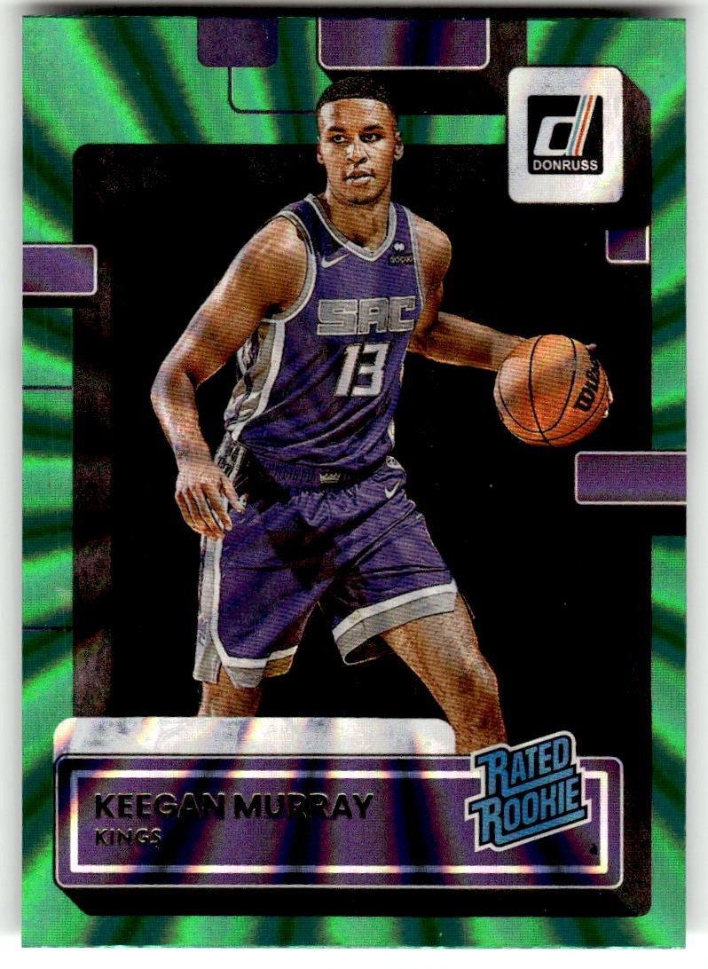 2022-23 Panini Donruss - Rated Rookie Keegan Murray #204 Holo Green Laser (RC)