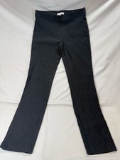 Halston Black Textured Pull-On Pants Size 2