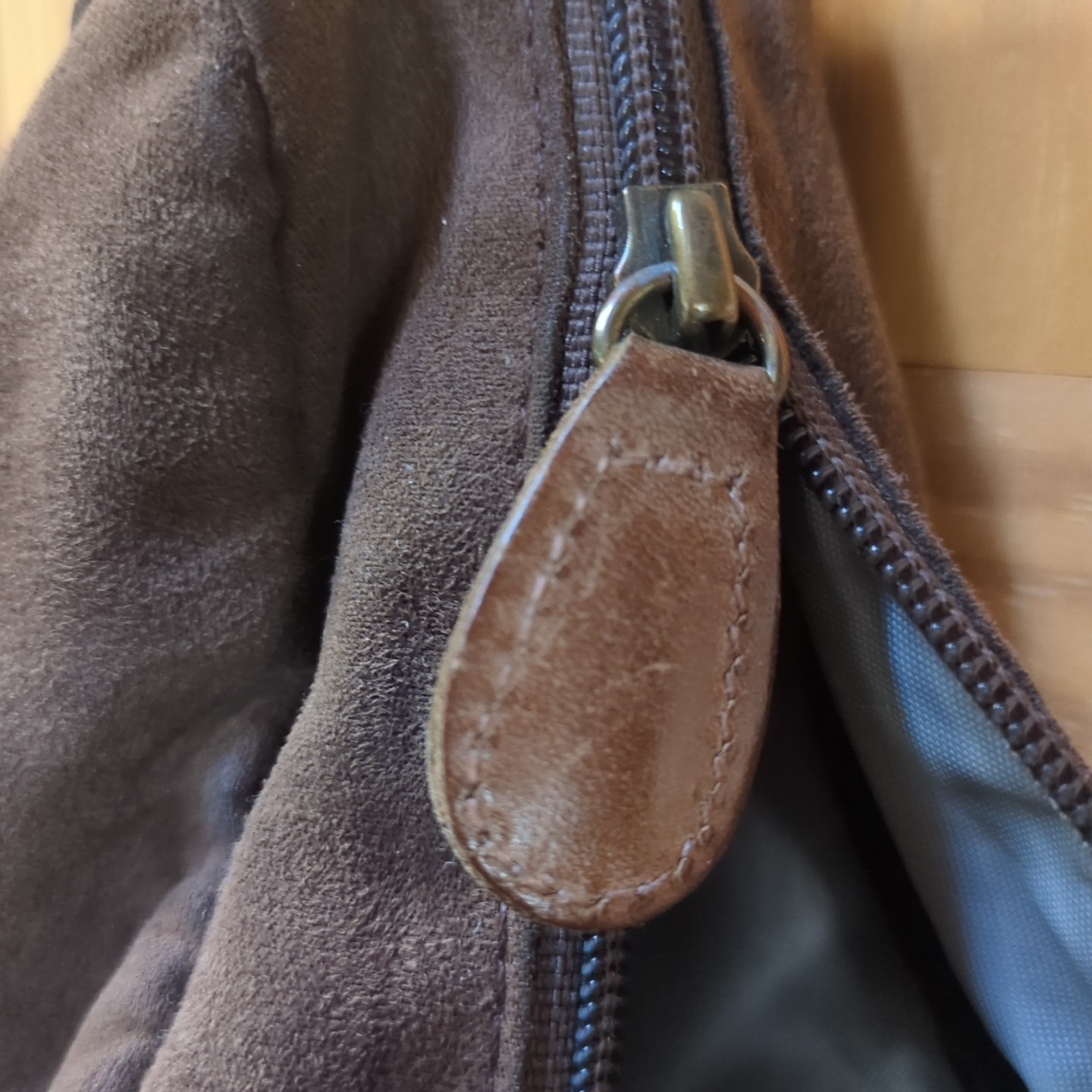 Ameri Bag LL Bean Brown Suede Sling Cross Bag Sho… - image 12