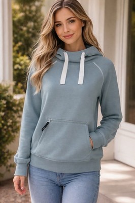 Athleta x Allyson Felix Hoodie Womens Small Sage Green Zip Pocket Pullover