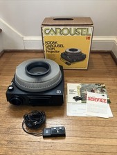Kodak Carousel 750H Slide Projector with Remote, Instructions, Original Box