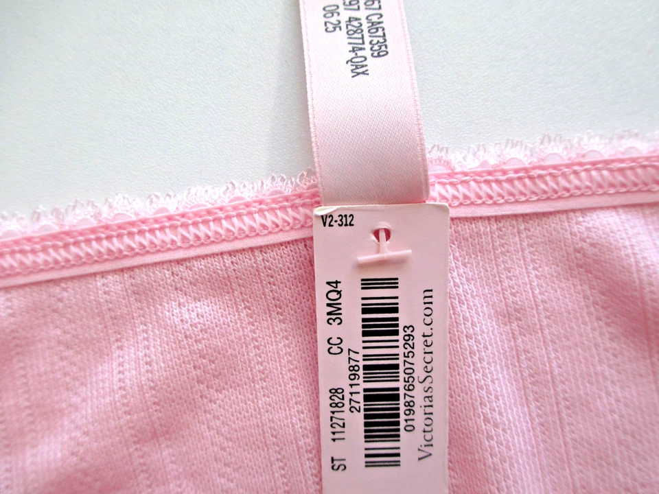 Braguita de bikini VICTORIA'S SECRET Pointelle VS Pretty Blossom Pink S M L XL Foto 3 de 3