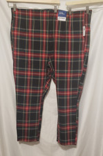 Old Navy Extra Hi Rise Polished Pixie Skinny Ankle Pants Sz 22 Red Green Plaid