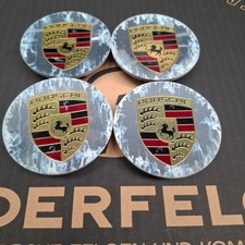 4x ORIGINAL PORSCHE NABENDECKEL DECKEL WAPPEN 911 718 CAYENNE 992 PANAMERA