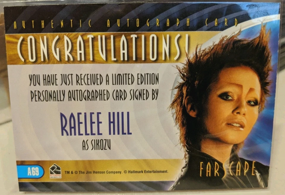 🔥Farscape Through The Wormhole Raelee Hill Autograph A69 as Sikozu 2004 NM 🚀🔥 - Image 2 of 2