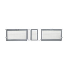 Summer Infant Custom Fit Walk-Thru Extra Wide Pet and Baby Gate, Fits Gray