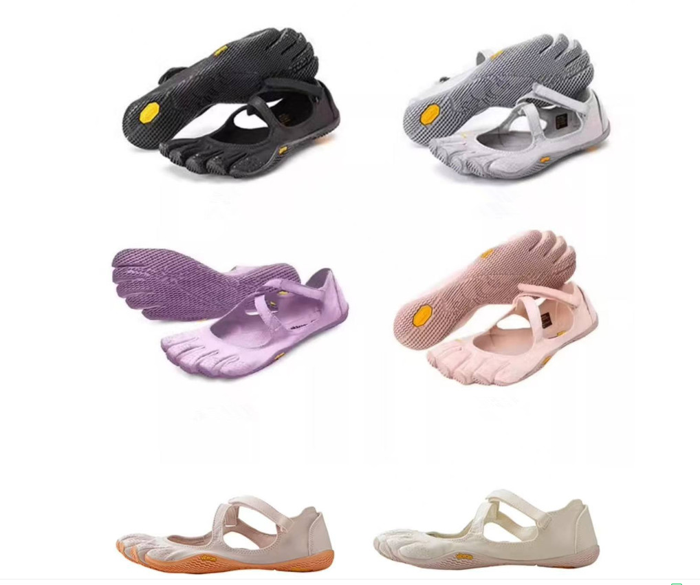 Zapatos de cinco dedos, zapatos de yoga, pilates, deportes para mujer, fitness, baile, dividido a