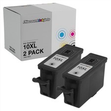 2PK BLACK 10XL Inkjet Cartridge for Kodak 10 ESP 3250 5200 5250 7250 9250 6150