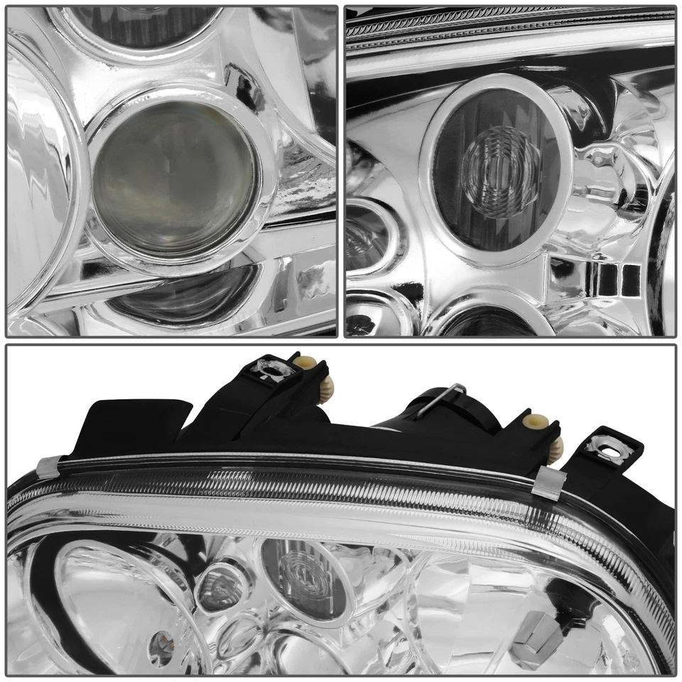 PARA 99-06 VW GOLF CABRIO CROMO CARCASA FARO FARO CON PROYECTOR ANTINIEBLA Foto 4 de 4