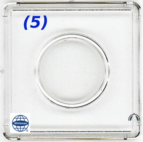 5 Whitman Clear Plastic 2x2 Snaplock Coin Holders for US Half Dollar 30.6mm - Picture 6 of 10