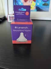 Lansinoh Naturalwave ,Medium Flow Nipples , 2 Count