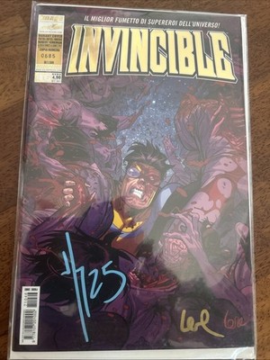 INVINCIBLE #46 COMICON Lucca 2017 signed by Lorenzo De Felici & Jason Howard