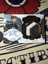 2016-17 Upper Deck The Cup Limited Loghi 8/50 Marian Gaborik #LL-MG Auto 0c3