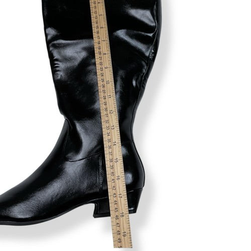 Madden Girl Boots Women 10M Black Faux Leather Knee-High Wide-Calf Florance NWOB - Picture 12 of 16