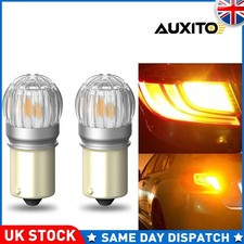 2x BA15s 382 1156 P21W SMD LED Bulb Amber Turn Signal Indicator Light Error Free