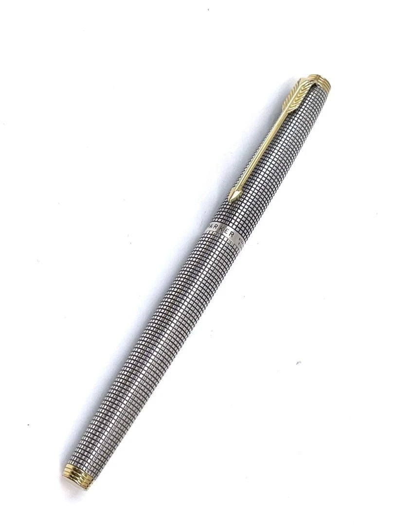 Parker Gold, 14K Nib Sterling Silver Collectible Fountain Pens for
