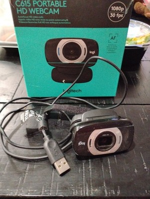 Logitech C615 Full HD Portable Webcam - Black
