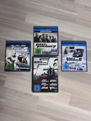 Fast & Furious Set Teil 1 8 | 6 DVDs + 3 Blu-rays | Sammlerbox