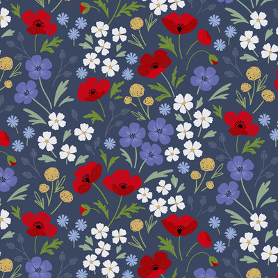 FOREVER BLOOMS BTY Lewis and Irene Quilt Fabric BTY 44'' Wide