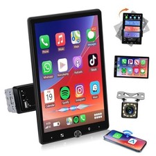 10.4" Single Din Touchscreen Car Stereo with Wireless Carplay Android Auto,