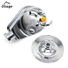 Chrome Saginaw Style Power Steering Pump Single Groove Pulley For Sbc Chevy Chrome Saginaw Style Power Steering Pump Single Groove Pulley For Sbc Chevy