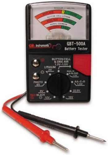 Gardner Bender GBT-500A Analog 1.5 V Button Cell/22.5 No Size, Black