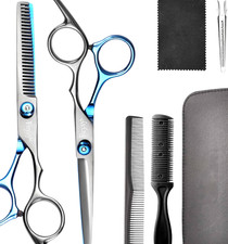 Fcysy Barber Hair Cutting Scissors Shears Professional Salon Kit