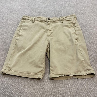 Mavi Simon Shorts Mens 34 Beige Chino Stretch Casual 9 Inch Inseam Pockets Golf