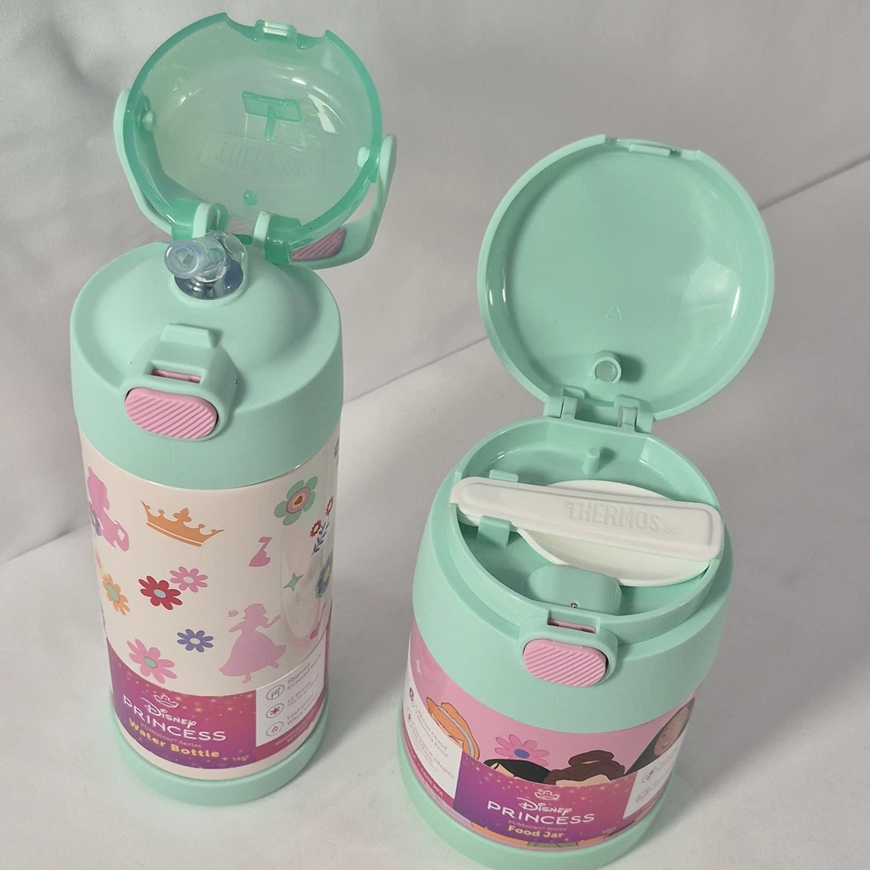 Disney PRINCESA Termo Funtainer Acero Inoxidable Botella de Agua y Tarro de Comida Juego Foto 3 de 4