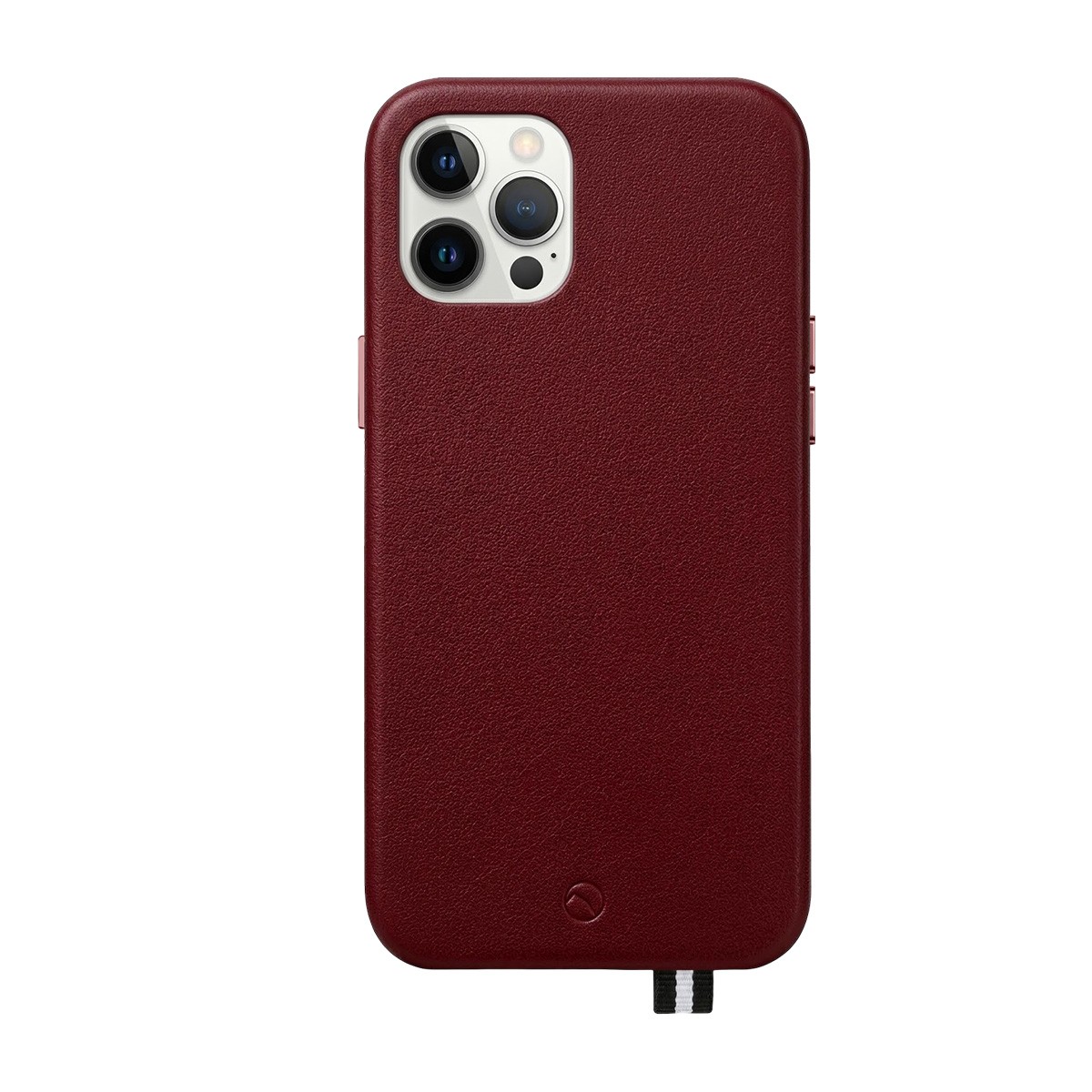 Protection iPhone 12 Pro Max cuir ARTEFAKT anti-choc chic bordeaux Elysée