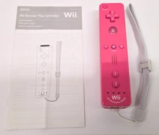 Official Nintendo Wii Motion Plus Inside Controller Pink (RVL-036) w/ Manual