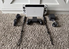 Nintendo Switch OLED Model HEG-001 Handheld Console 64GB White Tested