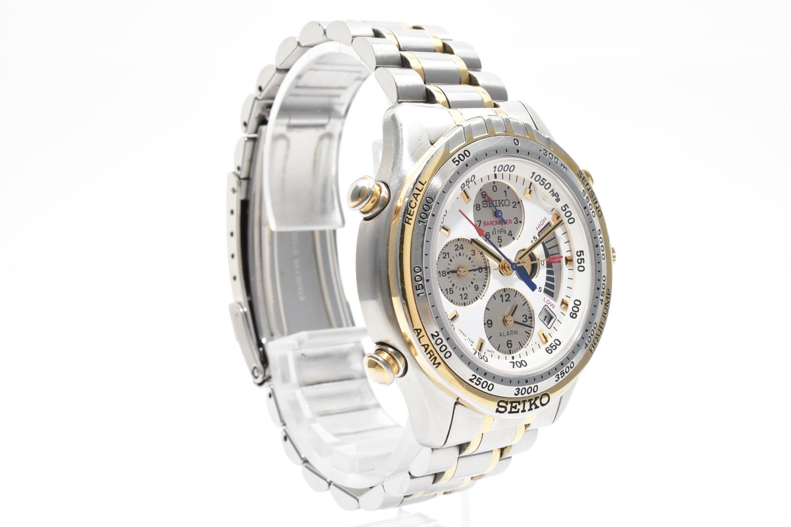 [EXC+5] Vintage 1993 SEIKO CRUSINGMASTER 7K36-6A00 Quartz Men's Watch from JAPAN image 5