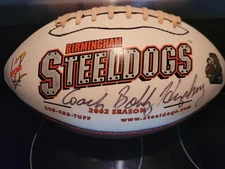 Signed Birmingham Steeldogs Arena Football League AFL Bobby Humphrey Alabama AF2