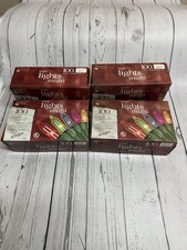 HOLIDAY TIME MULTI COLOR LIGHTS 100 COUNT Lot Of 4 Boxes