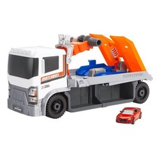 Matchbox Tow Truck Repair Garage Car Audi TT Crane Lift Kids Playset Box Damage