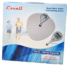 Escali Kinetic Bathroom Scale- Battery Free-Large Display-Eco Friendly- NIB