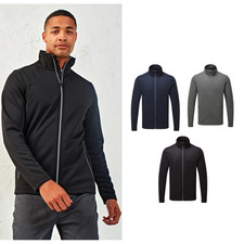 Premier Men's spun dyed sustainable zip-through sweatshirt