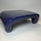 Vtg HAEGER Navy Blue Ceramic Pedestal Stand Riser Display Stand 3293 -1984 Read
