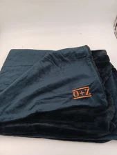 Kanata Blanket Aspen Throw Plush Faux Fur Throw Blanket Navy Blue Z+O Orange