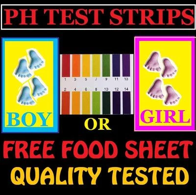 JJL Baby Gender Boy /Girl 80 Strips PH Test Ovulation Pregnancy Food Sheet