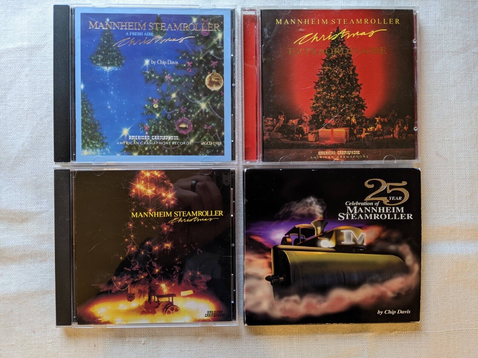 Mannheim Steamroller 4 CD Lot Classic Christmas Xmas Music 25 Year Celebration