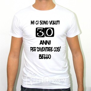 maglietta compleanno 30 anni