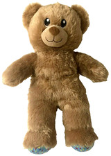 Build a Bear Happy Birthday Bear 15" Brown Plush Blue Confetti Paws BABW 2018