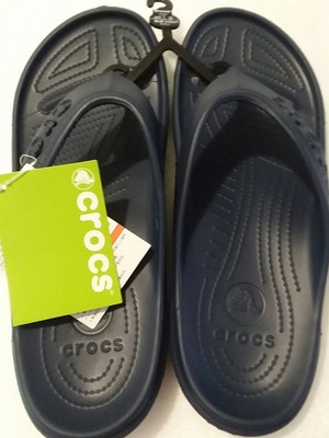 crocs baya flip flops mens