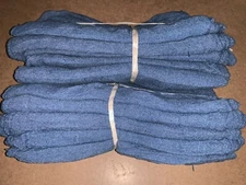 500 new great mechanics shop rags towels blue jumbo 13"X14"