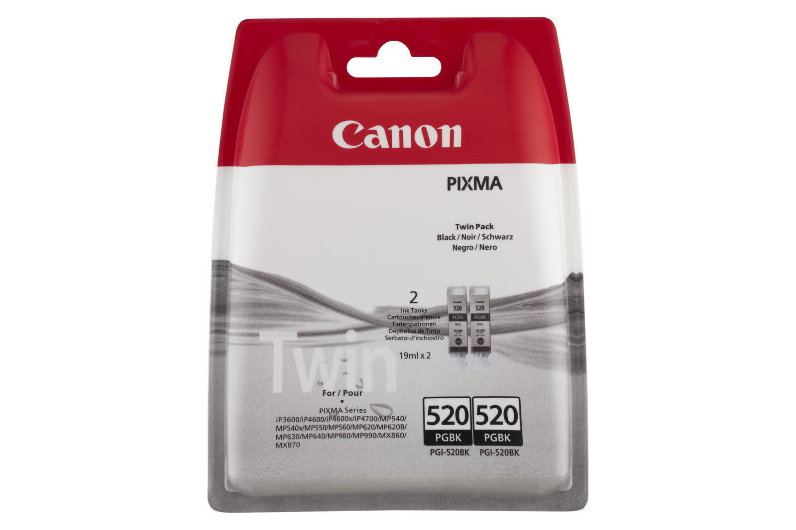 Canon Original PGI-520 PGBK Druckerpatronen в двух комплектациях - schwarz 341 Комплект