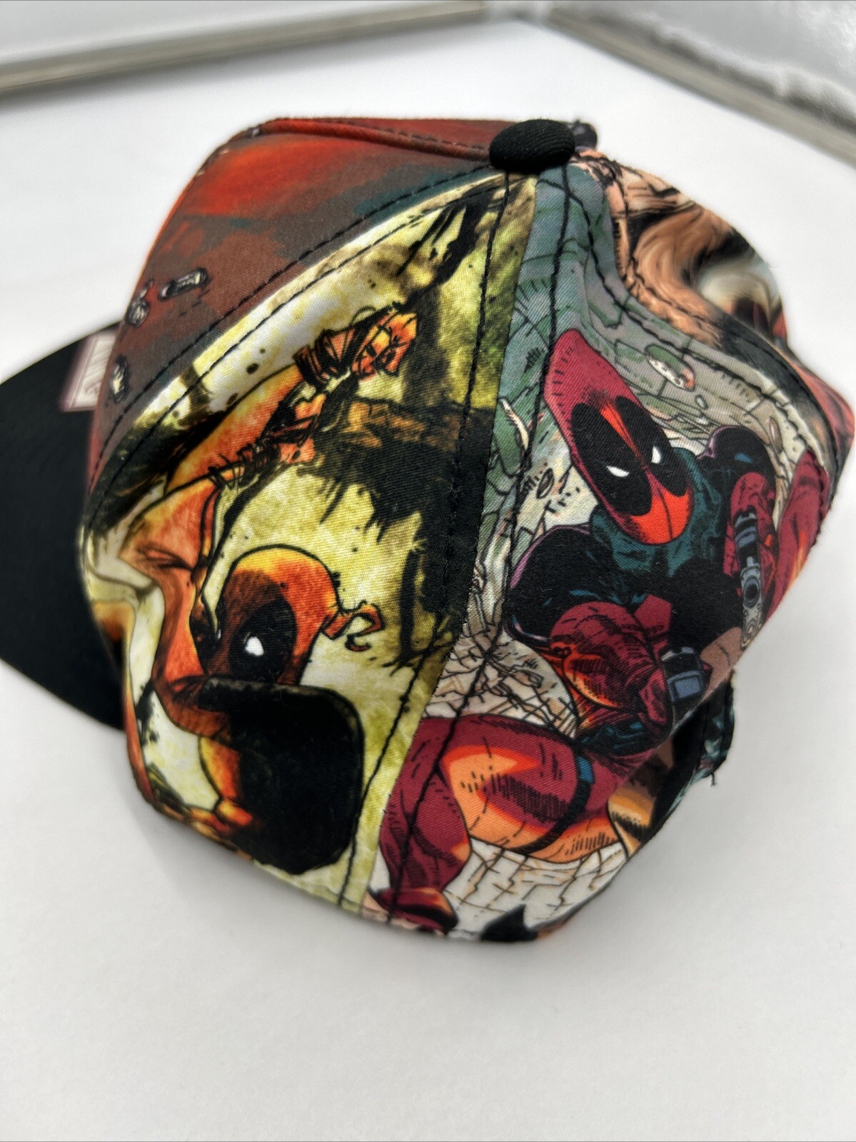 Marvel Deadpool Collage SnapBack Hat Cap OS Adjus… - image 7